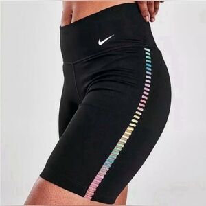 Nike rainbow bike shorts size M